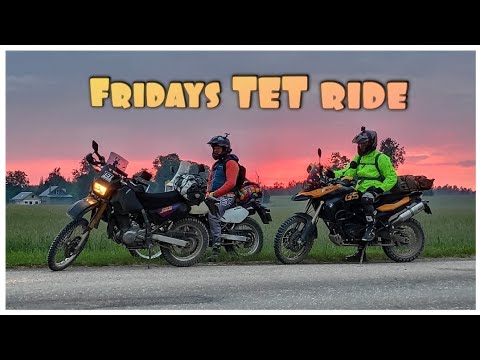 Friday night TET ride to Krustkalns