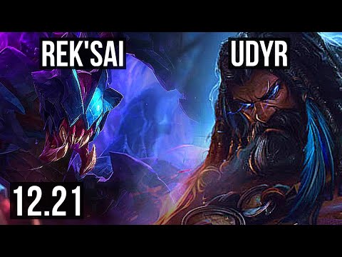 REK'SAI vs UDYR (JNG) | 2.8M mastery, 1000+ games, 15/3/12, Legendary | EUW Grandmaster | 12.21