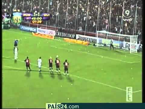 NOB vs Quilmes. Peratta ataja el penal de varela.flv