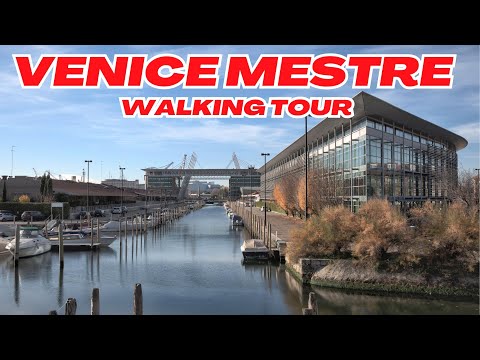 Venice Walking Tour  | Venice Mestre Travel Guide 2024 in 4k