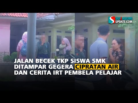 Jalan Becek TKP Siswa SMK Dit*mpar Gegera Cipratan Air dan Cerita IRT Pembela Pelajar