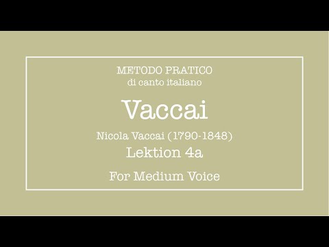 Vaccai - Lesson 4a - Medium