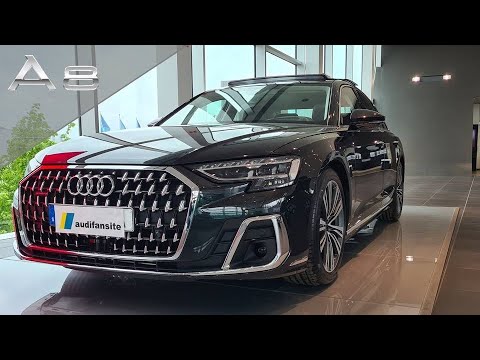 TRUE LUXURY 2022 Audi A8L 50 TDI  quattro Vesuvius grey| LIGHT SHOW| Exterior |Interior