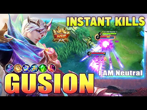 Gusion Instant Kills ! Top Global Gusion by I AM Neutral - Mobile Legends