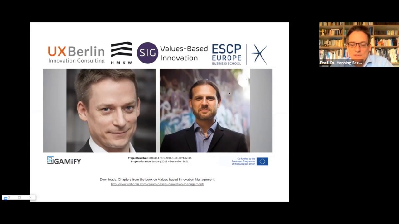 Webinar - Values-Based Innovation Management: Concepts, Methods and Applications