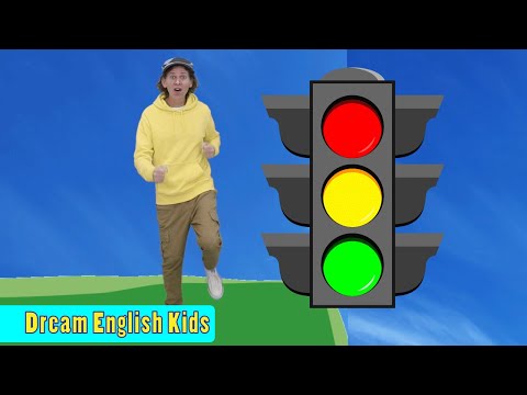 Traffic Light Song with Matt | Green, Yellow, Red Colors | Action Song