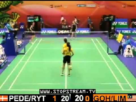 2012 Hong Kong Open R1 WD  Goh Liu Ying / Lim Yin Loo (MAS) VS C.Pedersen / K.R.Juhl [3] (DEN)