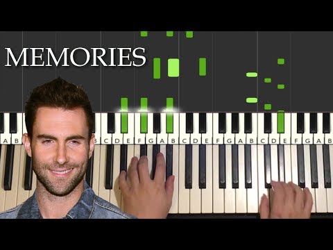 Maroon 5 - Memories (Piano Tutorial Lesson)
