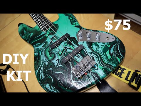 $75 DIY Bass Kit into Dream Jazz Bass Guitar Build.