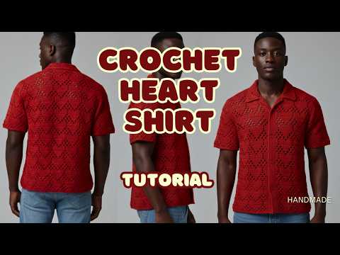 Crochet Heart Stitch Shirt ♥️ || For Men and Women