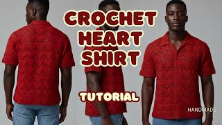 Crochet Heart Stitch Shirt ♥️ || For Men and Women
