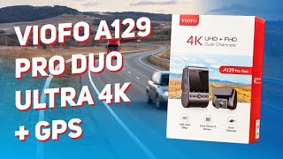 VIOFO A129 PRO DUO ULTRA 4K c GPS и второй камерой - відео 1