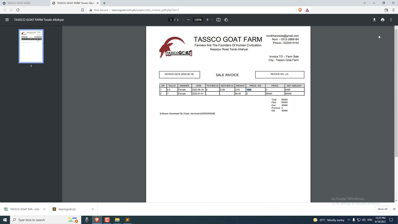 CostGoat tutorial