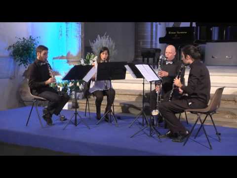 Antonio Fraioli - Playing Together (I) for clarinet quartet / Evenos Quartet