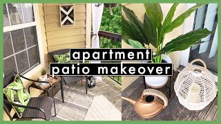 DIY PATIO / BALCONY MAKEOVER (Renter-Friendly!) || Actually Alli