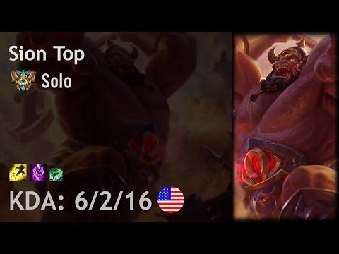 Sion Top vs Jayce - Solo - NA Challenger Patch 6.23