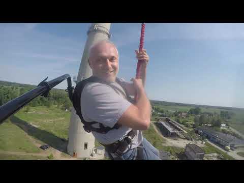 Skok z komina Glogow