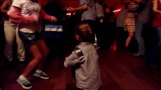 2 year old Caden plays scrubboard with Andre Thierry & Zydeco Magic, Alameda, CA