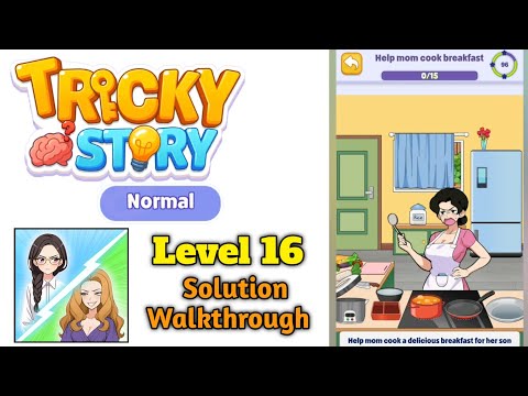 Tricky Normal Levels Level 16 Help mom cook breakfast solution screenshot