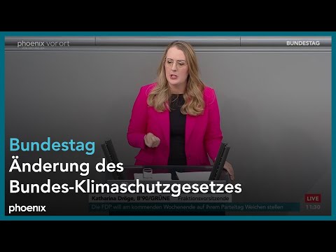 Bundestagsdebatte zur Änderung des Bundes-Klimaschutzgesetzes am 26.04.24