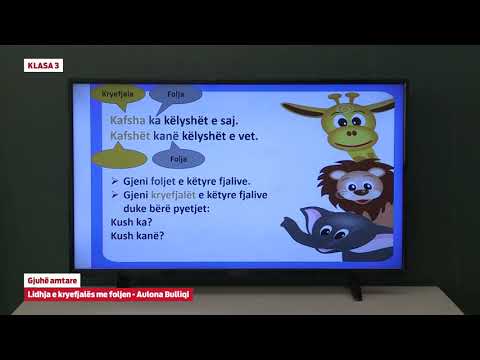 e Mesimi Klasa 3 - 3023 Gjuhë amtare - Lidhja e kryefjalës me foljen