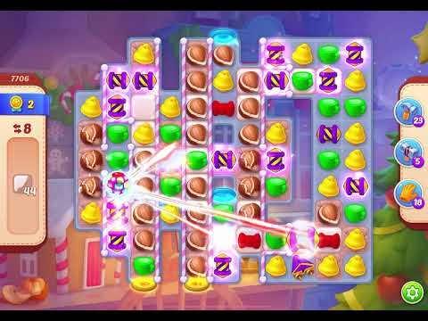 HomeScapes Level 7706 no boosters (14 moves)