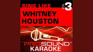 Miracle (Karaoke Instrumental Track) (In the Style of Whitney Houston)