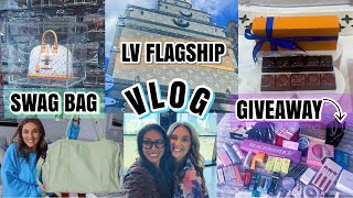 COME WITH ME TO A YOUTUBE EVENT IN NYC, LV FLAGSHIP STORE, WHAT I GOT IN MY SWAG BAG AND GIVEAWAY