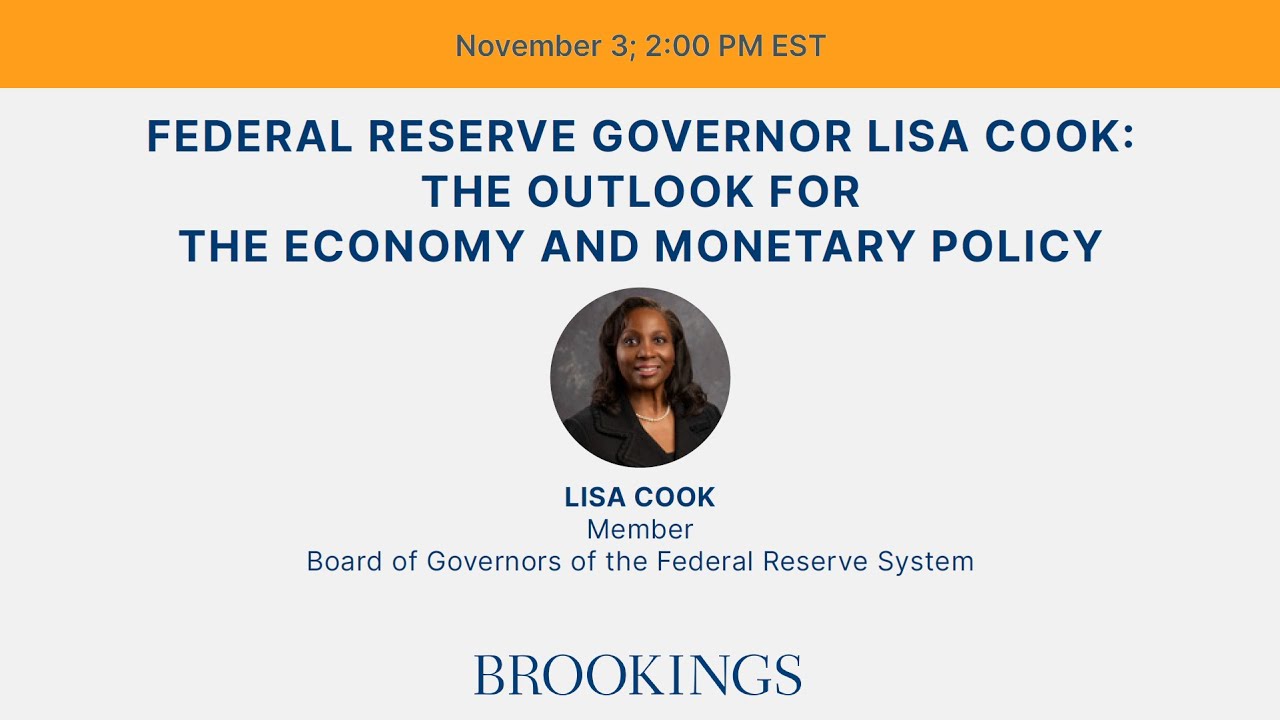 Federal Reserve Governor Lisa Cook: The outlook for the economy and monetary policy