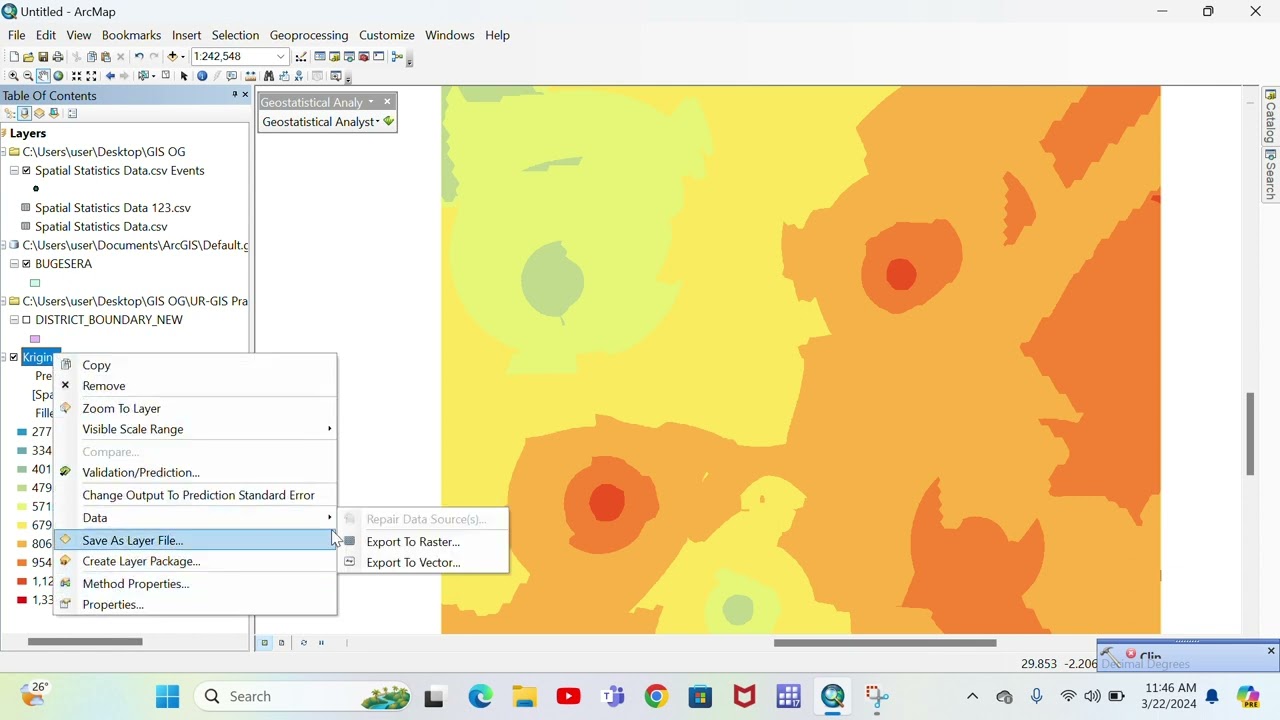 step  use to produce a rainfall distribution map