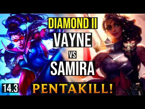 VAYNE Bot vs SAMIRA | KR Diamond II - Patch 14.3