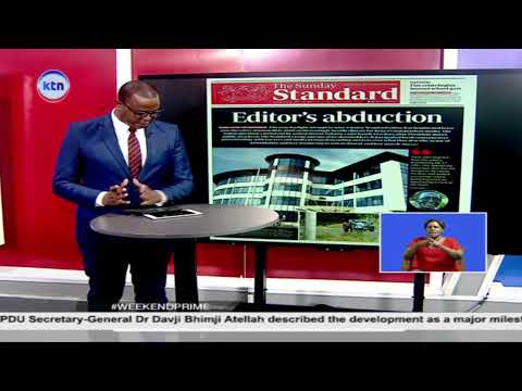The BOLD Sunday Standard Newspaper: Editor's abduction