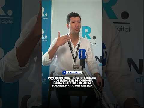 Inversión conjunta de Aqualia y gobernación de Córdoba busca abastecer de agua