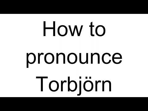 How to Pronounce Torbjörn (Swedish)