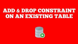 Add and Drop Constraint On an Existing Table | Oracle SQL Tutorial for beginners | Techie Creators