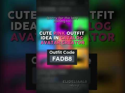 Cute pink outfit idea in Catalog Avatar Creator! || #outfitideas #roblox
