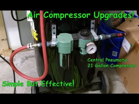 Simple Mods/Add-ons to Central Pneumatic 21-Gallon Compressor