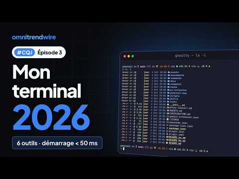 Mon terminal en 2026 : Ghostty, eza, zoxide, lazygit… | #CQJ ép. 3