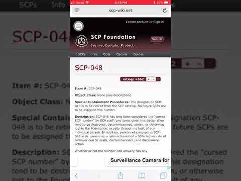 SCP 048 | Object Class: None | Cursed Number SCP