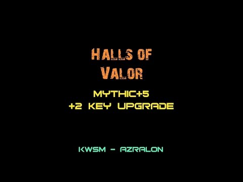 Halls of Valor Level 5  +2 Key Upgrade (Resto Druid PoV)