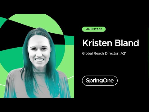 Ajay Patel with Kristen Bland A21 at SpringOne 2021