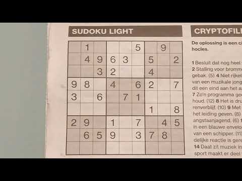 Proceed, finishing these sudokus. (#403) Light Sudoku puzzle. 01-17-2020 part 1 of 2