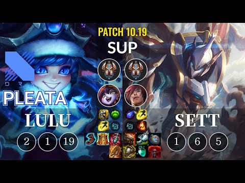 DRX Pleata Lulu vs Sett Sup - KR Patch 10.19