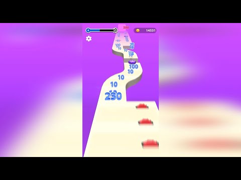 Numbers. Run & Merge Master 3D