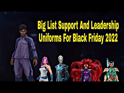 Big List Tips For Support And Leadership Uniforms On Black Friday 2022 - Marvel Future Fight