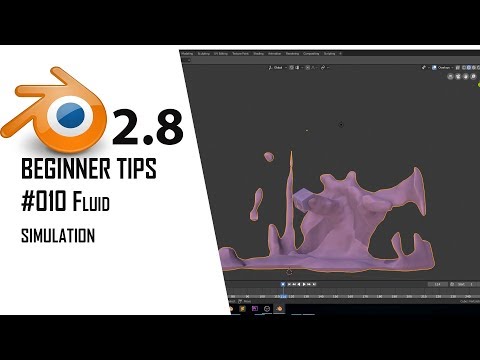 blender 2.8 beginner tips #010 Fluid simulation