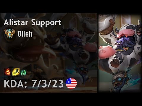 Alistar Support vs Soraka - Olleh - NA Challenger Patch 7.16