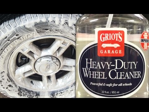 GRIOT'S GARAGE HEAVY DUTY WHEEL CLEANER: Review, How To Use, Full Results - Auto Detailing Video