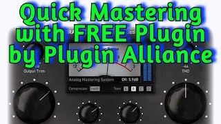 Video thumbnail for FREE Mastering VST Plugin by PLUGIN ALLIANCE - Brainworx bx_masterdesk Classic - Mastering Tutorial by Amner Hunter
