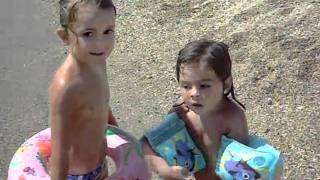 Jugando en la playa
